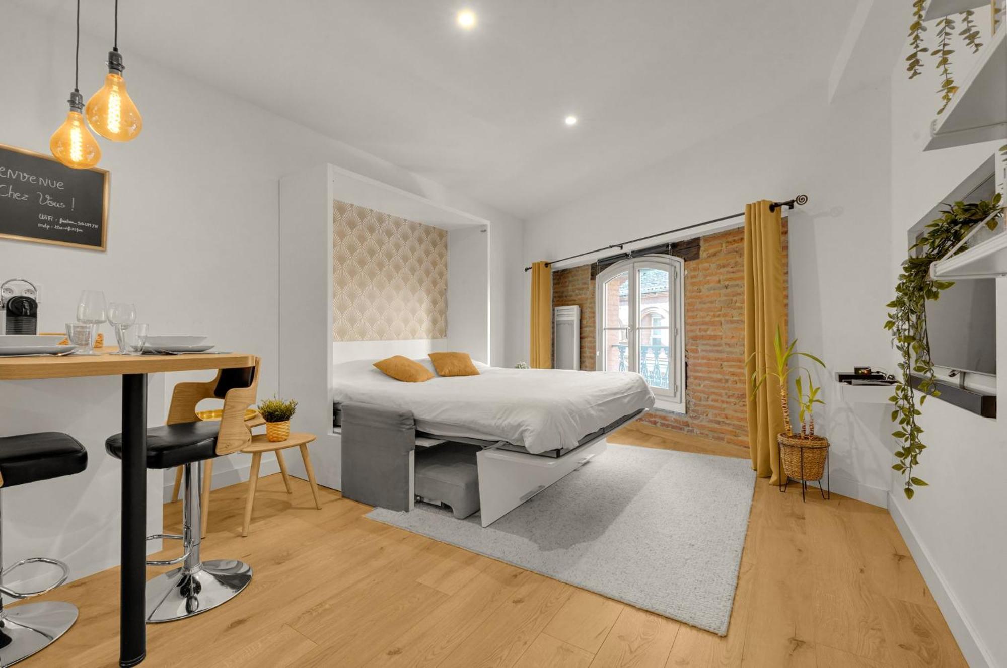 Le Floral - Cosy Studio Climatise Avec Parking Prive Et Netflix Тулуза Екстер'єр фото